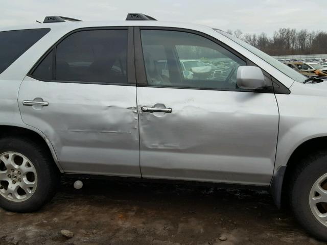 2HNYD18691H504737 - 2001 ACURA MDX TOURIN SILVER photo 9