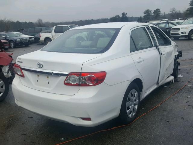 5YFBU4EE5DP145765 - 2013 TOYOTA COROLLA BA WHITE photo 4