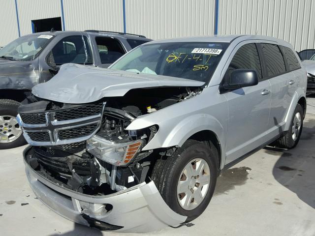 3C4PDCAB4CT388037 - 2012 DODGE JOURNEY SE SILVER photo 2