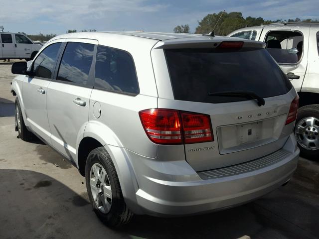 3C4PDCAB4CT388037 - 2012 DODGE JOURNEY SE SILVER photo 3