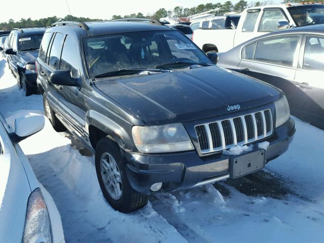 1J4GW48N64C367343 - 2004 JEEP GRAND CHER BLACK photo 1