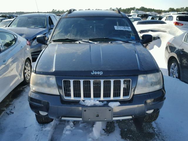 1J4GW48N64C367343 - 2004 JEEP GRAND CHER BLACK photo 9