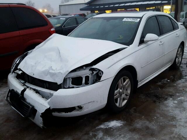 2G1WB5EK0B1320737 - 2011 CHEVROLET IMPALA LT WHITE photo 2