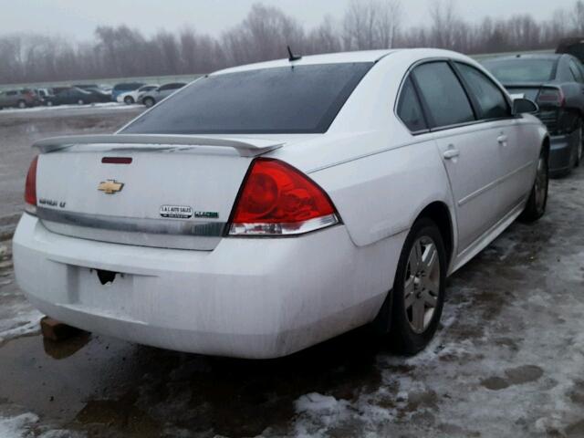 2G1WB5EK0B1320737 - 2011 CHEVROLET IMPALA LT WHITE photo 4