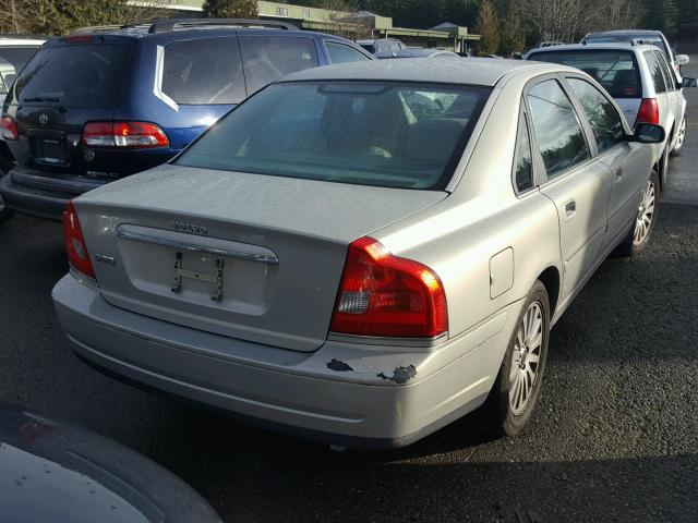 YV1TS92D441339737 - 2004 VOLVO S80 SILVER photo 4