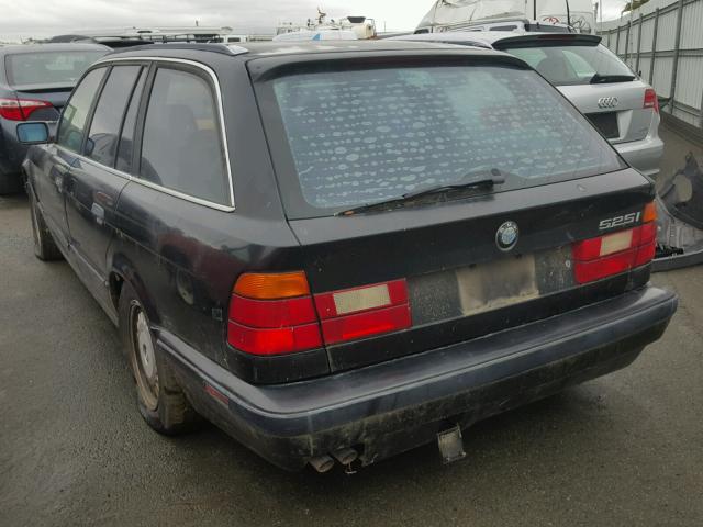 WBAHJ6310PGD23151 - 1993 BMW 525 IT AUT BLACK photo 3