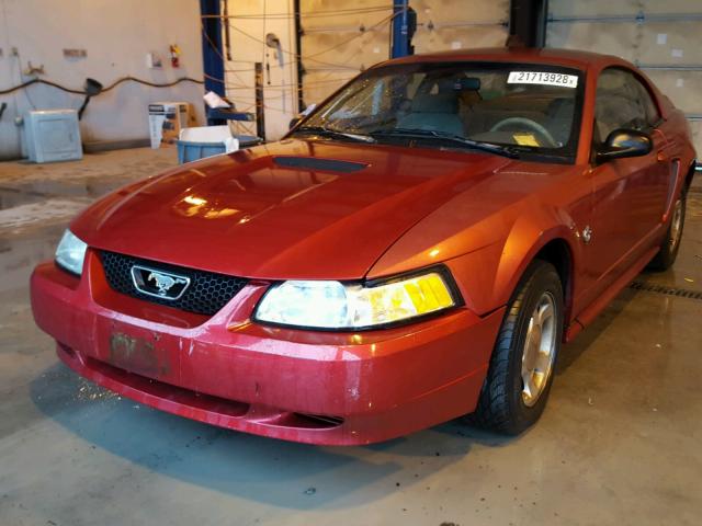 1FAFP4041XF187617 - 1999 FORD MUSTANG RED photo 2