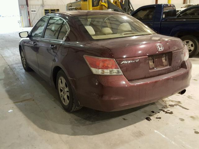 1HGCP26409A074753 - 2009 HONDA ACCORD LXP BURGUNDY photo 3