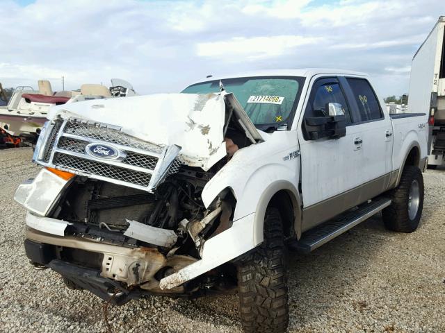 1FTFW1EV5AFA30922 - 2010 FORD F150 SUPER WHITE photo 2