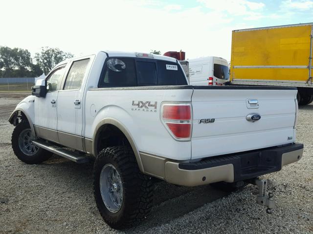 1FTFW1EV5AFA30922 - 2010 FORD F150 SUPER WHITE photo 3