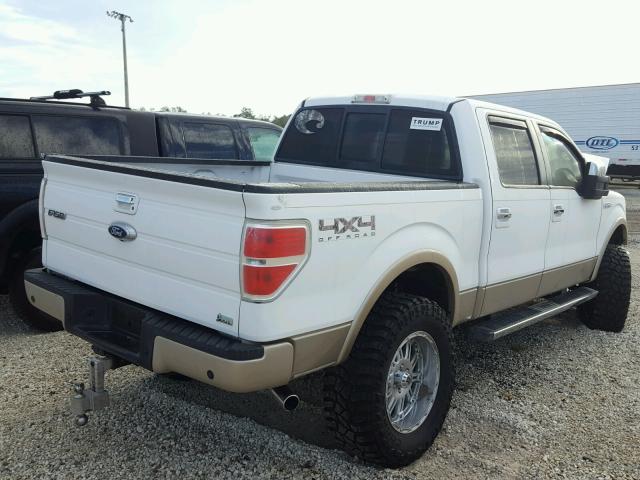 1FTFW1EV5AFA30922 - 2010 FORD F150 SUPER WHITE photo 4