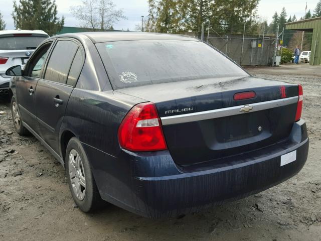 1G1ZS52F75F323183 - 2005 CHEVROLET MALIBU BLUE photo 3