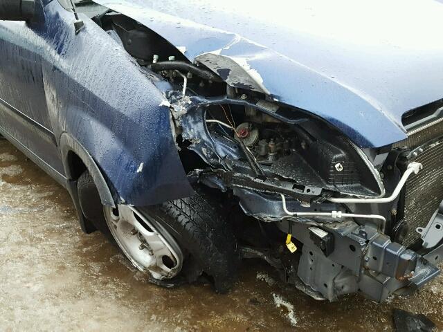 JHLRD68494C016906 - 2004 HONDA CR-V LX BLUE photo 9