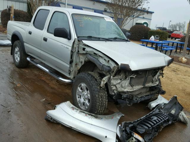 5TEGM92N82Z137903 - 2002 TOYOTA TACOMA DOU GRAY photo 1