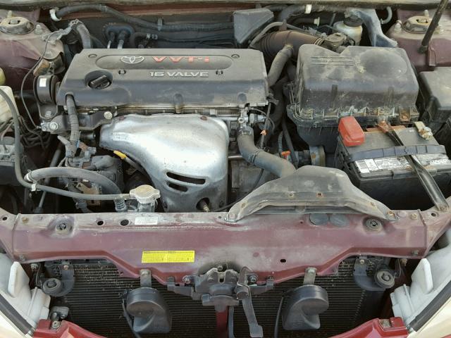 4T1BE32KX6U136613 - 2006 TOYOTA CAMRY LE RED photo 7