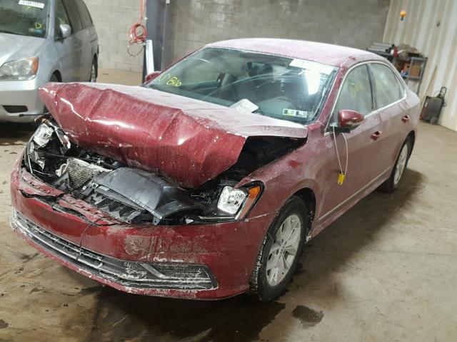 1VWAT7A31GC009163 - 2016 VOLKSWAGEN PASSAT S წითელი ფოტო 2
