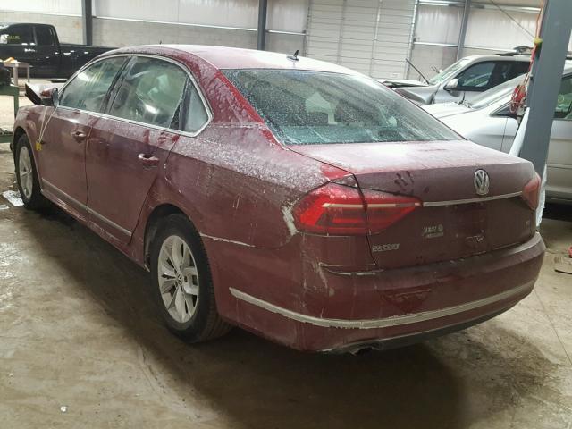 1VWAT7A31GC009163 - 2016 VOLKSWAGEN PASSAT S RED photo 3