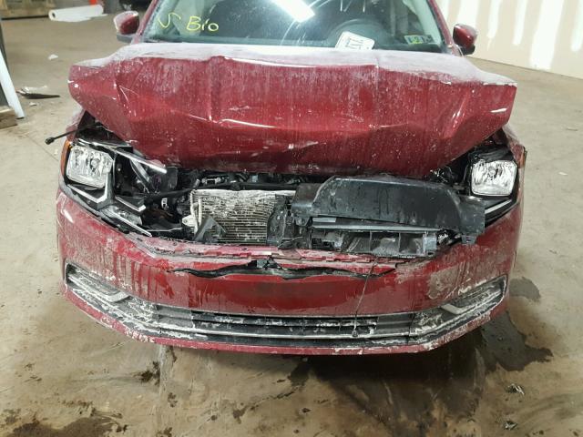 1VWAT7A31GC009163 - 2016 VOLKSWAGEN PASSAT S წითელი ფოტო 7