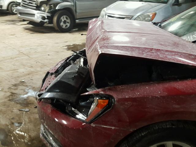 1VWAT7A31GC009163 - 2016 VOLKSWAGEN PASSAT S წითელი ფოტო 9