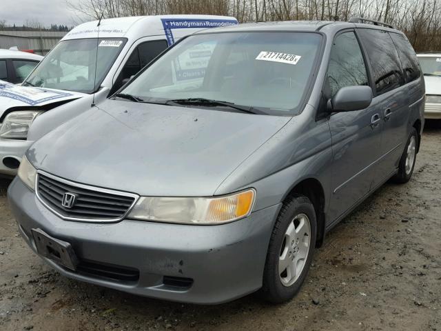 2HKRL1868XH509618 - 1999 HONDA ODYSSEY EX BLUE photo 2