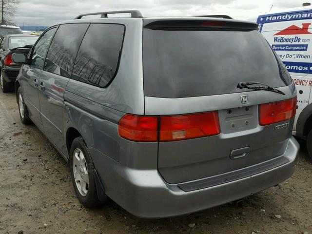 2HKRL1868XH509618 - 1999 HONDA ODYSSEY EX BLUE photo 3