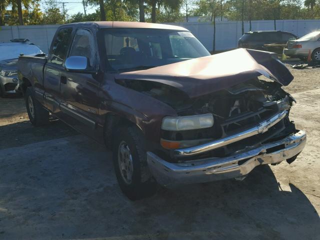 2GCEC19T7Y1107448 - 2000 CHEVROLET SILVERADO BURGUNDY photo 1