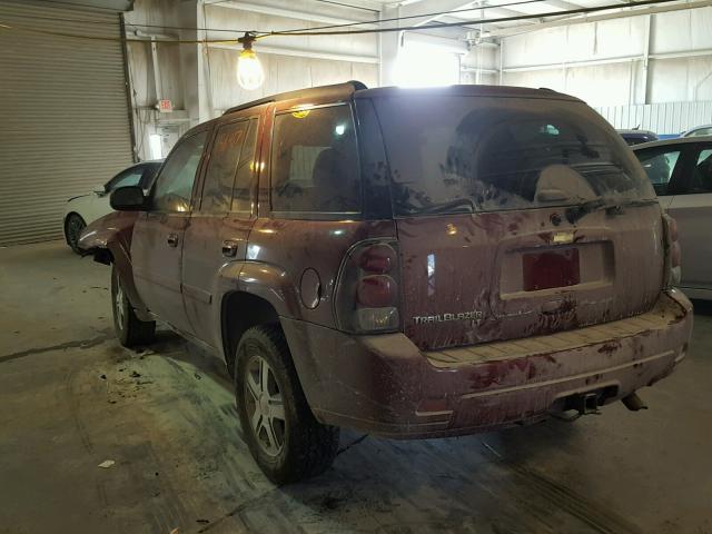 1GNDT33S692116206 - 2009 CHEVROLET TRAILBLAZE MAROON photo 3