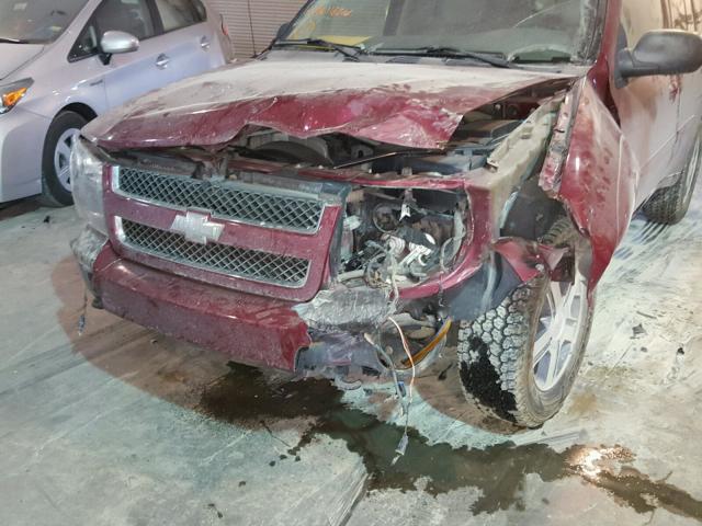 1GNDT33S692116206 - 2009 CHEVROLET TRAILBLAZE MAROON photo 9