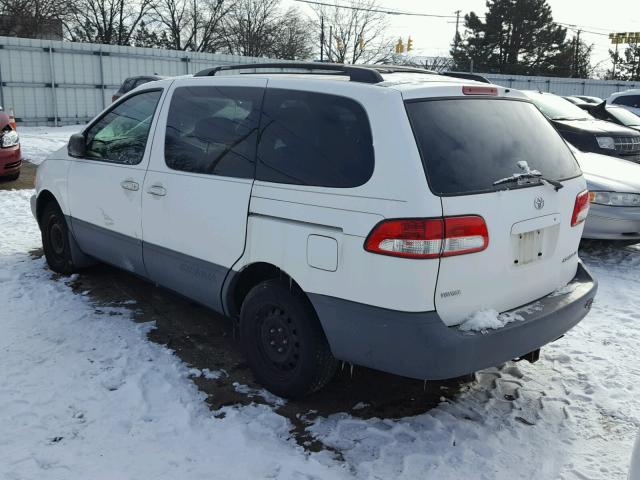 4T3ZF13C53U552384 - 2003 TOYOTA SIENNA LE WHITE photo 3