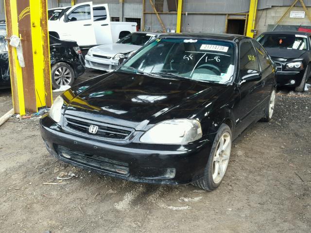 1HGEJ8148YL115475 - 2000 HONDA CIVIC EX BLACK photo 2