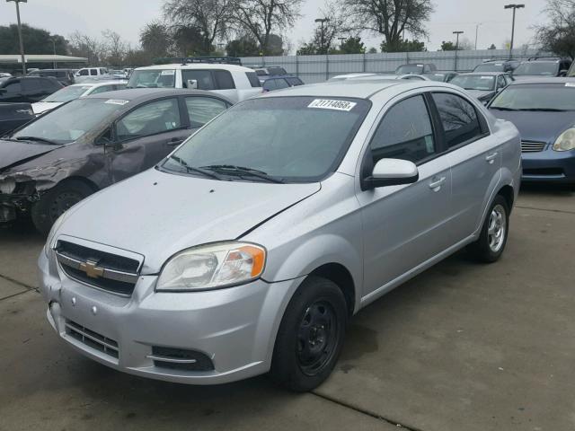 KL1TD5DEXBB154623 - 2011 CHEVROLET AVEO LS SILVER photo 2