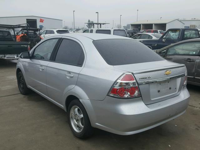 KL1TD5DEXBB154623 - 2011 CHEVROLET AVEO LS SILVER photo 3