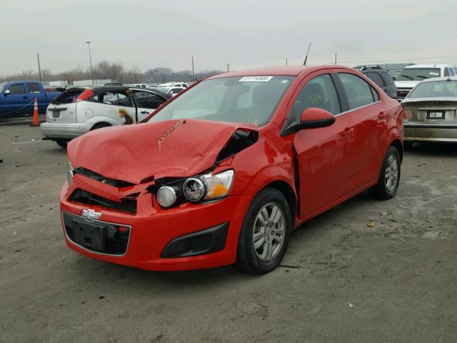 1G1JC5SH2C4106516 - 2012 CHEVROLET SONIC LT RED photo 2