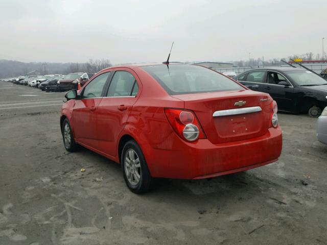 1G1JC5SH2C4106516 - 2012 CHEVROLET SONIC LT RED photo 3