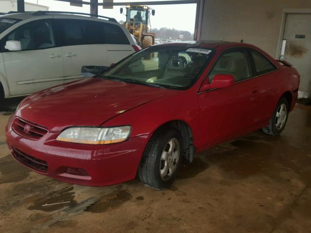 1HGCG32522A002558 - 2002 HONDA ACCORD EX RED photo 2