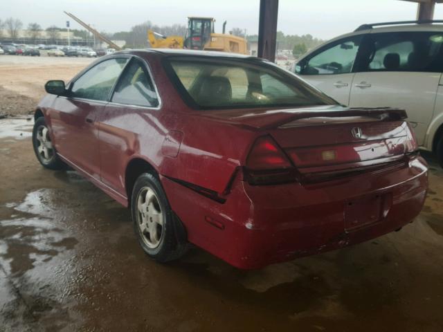 1HGCG32522A002558 - 2002 HONDA ACCORD EX RED photo 3