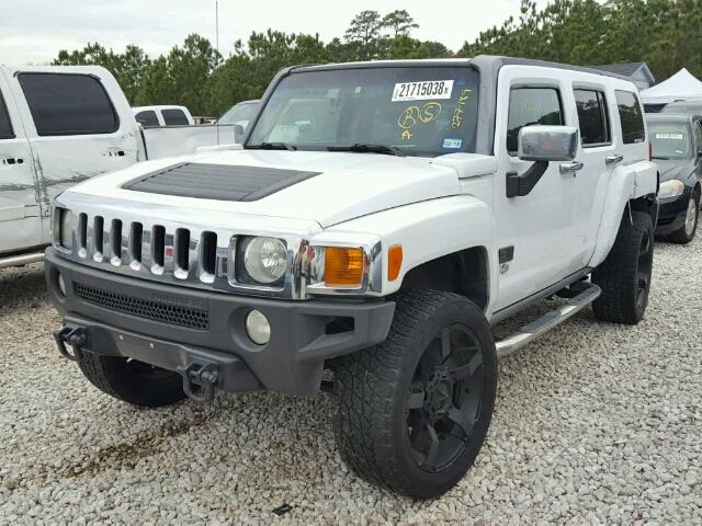 5GTDN136968277189 - 2006 HUMMER H3 WHITE photo 2