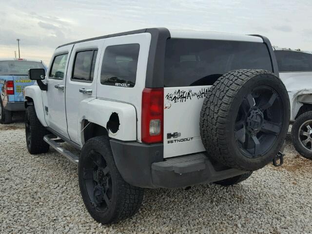 5GTDN136968277189 - 2006 HUMMER H3 WHITE photo 3