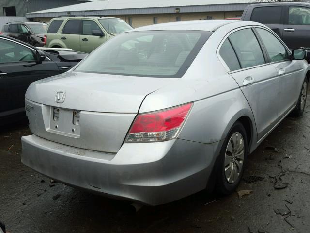 1HGCP26319A091715 - 2009 HONDA ACCORD LX SILVER photo 4