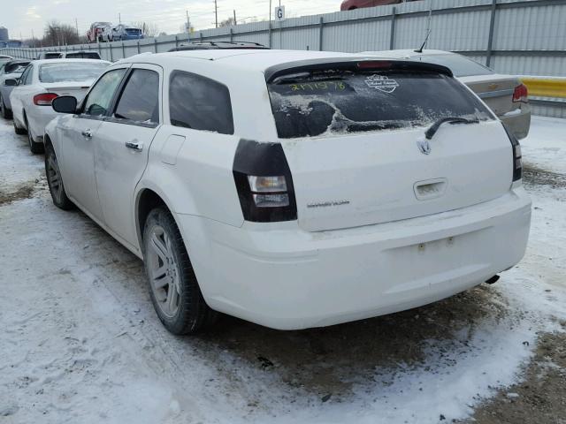 2D4FV47T47H695417 - 2007 DODGE MAGNUM SE WHITE photo 3