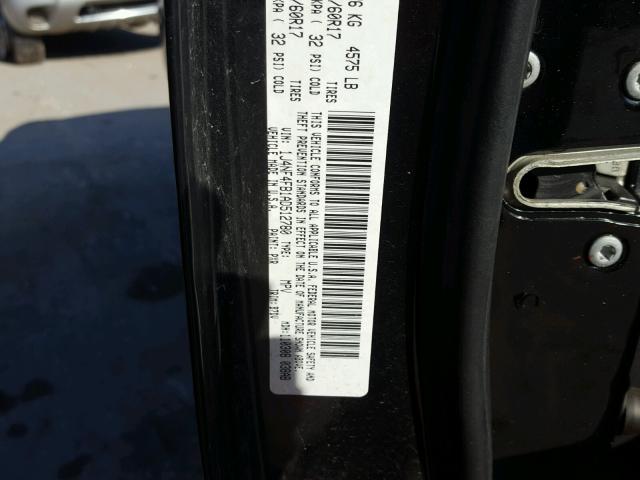 1J4NF4FB1AD512780 - 2010 JEEP COMPASS SP BLACK photo 10