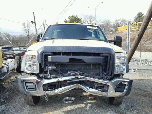 1FDUF5GT0BEC42351 - 2011 FORD F550 SUPER YELLOW photo 9