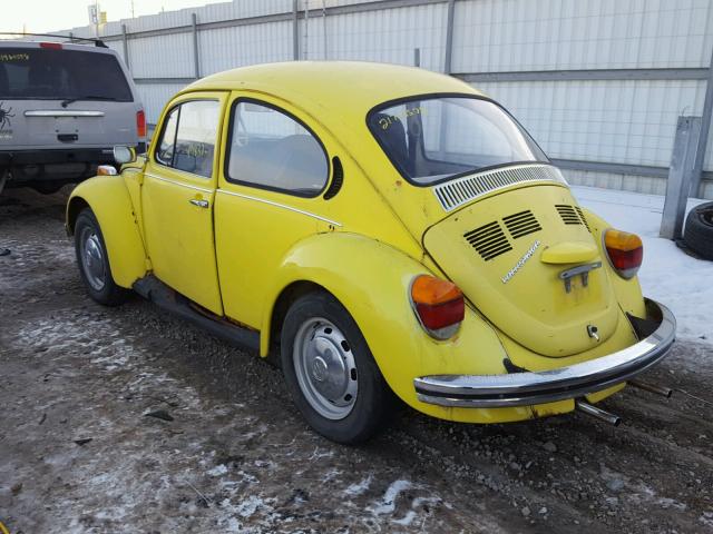 1133000877 - 1973 VOLKSWAGEN BEETLE YELLOW photo 3