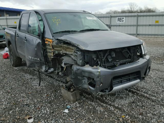 1N6BA0EC7FN502814 - 2015 NISSAN TITAN S CHARCOAL photo 1