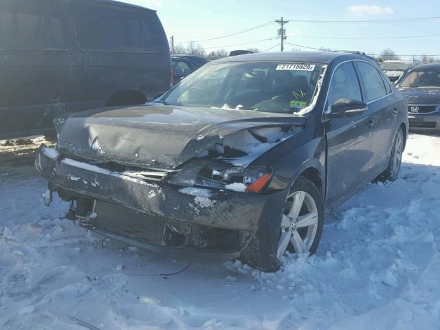 1VWBP7A36CC007265 - 2012 VOLKSWAGEN PASSAT SE BLACK photo 2