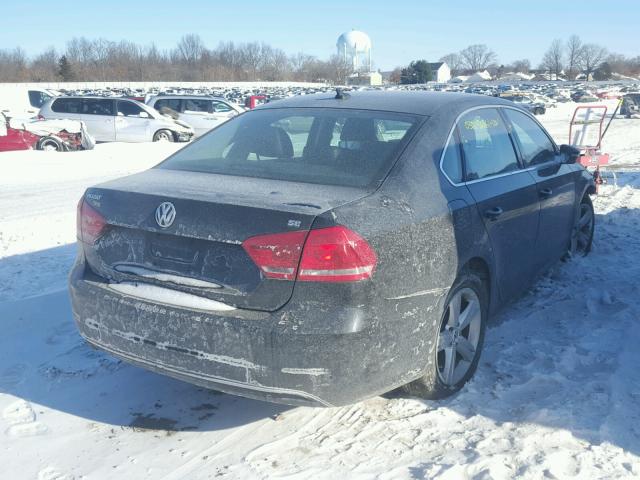 1VWBP7A36CC007265 - 2012 VOLKSWAGEN PASSAT SE BLACK photo 4