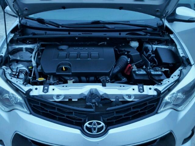 5YFBURHE2EP071585 - 2014 TOYOTA COROLLA L GRAY photo 7