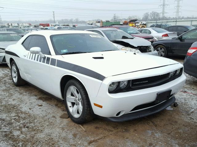 2C3CDYAG7DH549051 - 2013 DODGE CHALLENGER WHITE photo 1