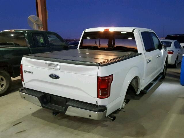 1FTEW1CP4HKC80704 - 2017 FORD F150 SUPER WHITE photo 4