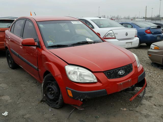 KNADE123886370506 - 2008 KIA RIO BASE RED photo 1